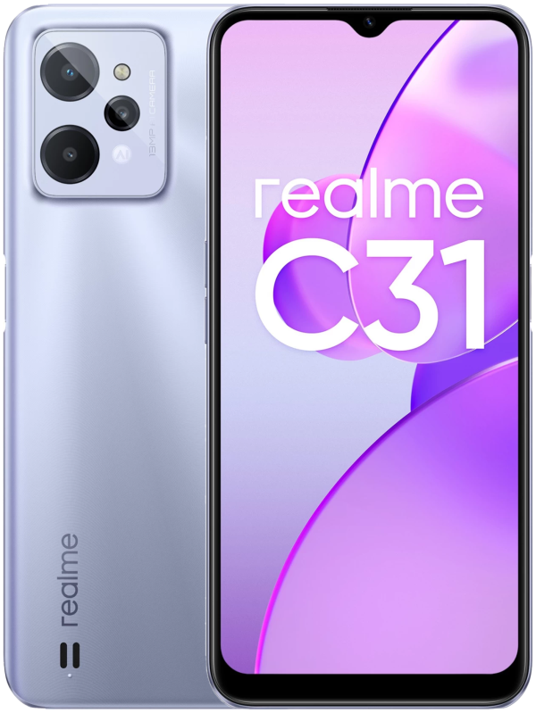 Купить Смартфон realme C31 3/32 ГБ, Dual nano SIM, светло-серебристый